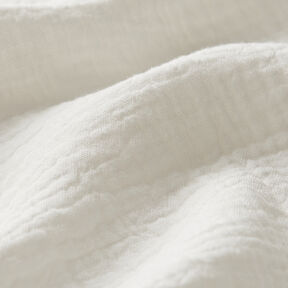 Double Gauze/Muslin – offwhite | Remnant 90cm, 
