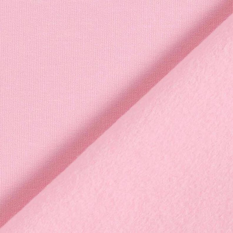 Light Cotton Sweatshirt Fabric Plain – pink,  image number 5
