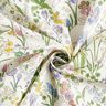 Decor Fabric Half Panama bunnies in a flower meadow – ivory/light pink,  thumbnail number 3