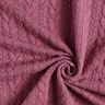 Cabled Cloque Jacquard Jersey – raspberry,  thumbnail number 3