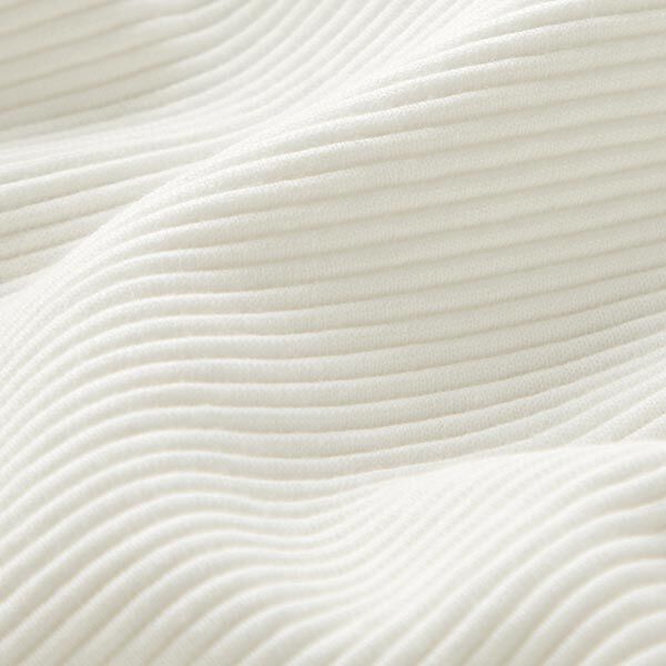 Ottoman ribbed jersey Plain – white,  image number 3