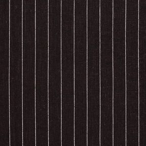 Viscose-linen blend wide pinstripes – black, 