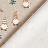 Cotton Jersey Gnomes in the snow – almond,  thumbnail number 4