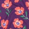 Brushed Sweatshirt Fabric Flowers | by Poppy – red lilac/lobster,  thumbnail number 2