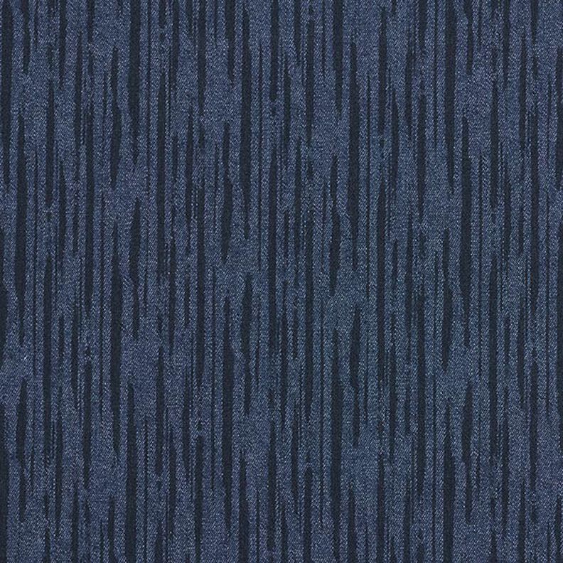 Broken Stripes Stretch Denim – navy blue,  image number 1