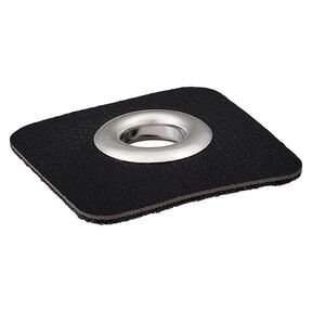 Imitation Leather Eyelet Patch [ 8 mm ] – black/silver, 