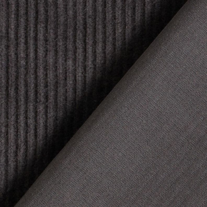 Stretchy wide corduroy – dark grey,  image number 3