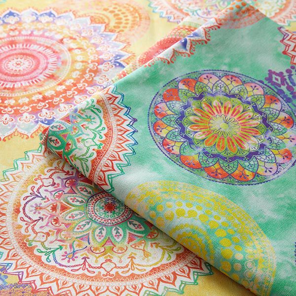Outdoor Fabric Canvas Mandala – mint,  image number 5