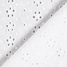 Cotton Batiste Broderie Anglaise rows of flowers – white,  thumbnail number 4