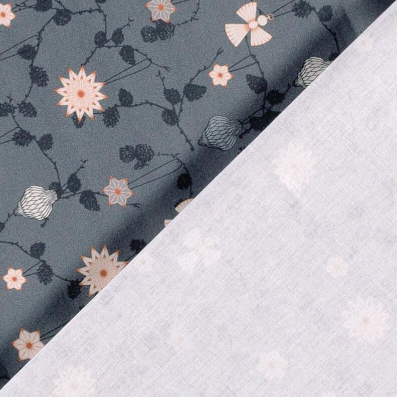 Cotton Poplin Scandi tree decorations – slate grey, image number 4