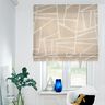 Curtain Fabric Linen Blend Shapes  – chestnut/natural,  thumbnail number 6