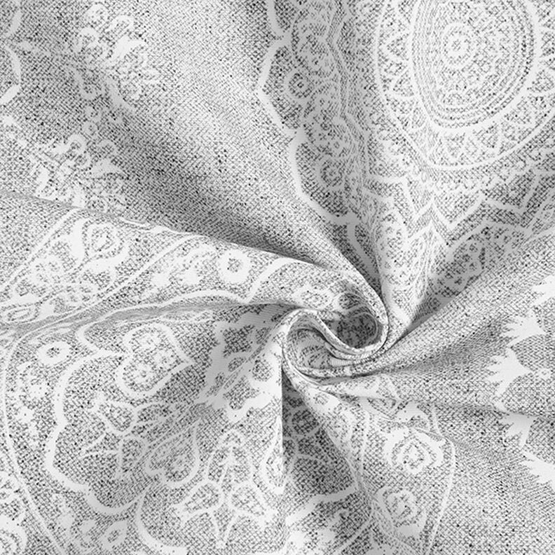 Decor Fabric Canvas Mandala Circles – grey,  image number 3