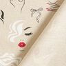 Decor Fabric Half Panama Models – natural/carmine,  thumbnail number 4