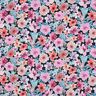 Cotton Poplin Flowers | Poppy Fabrics – blue-black,  thumbnail number 1
