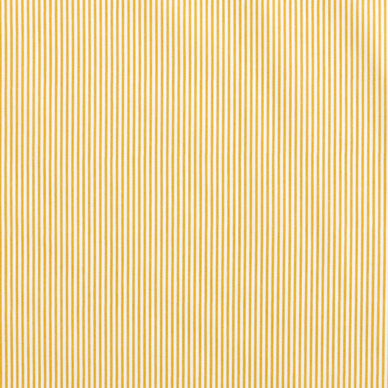 Cotton Poplin Mini stripes – curry yellow/white,  image number 1