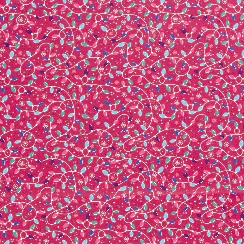 Cotton Poplin string of lights – purple/light blue, image number 1