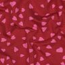 French Terry hearts | Poppy Fabrics – dark red/pink,  thumbnail number 2