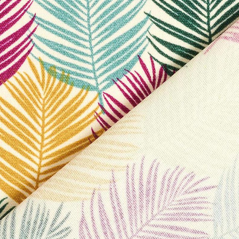 Tropical Leaves Outdoor Fabric – natural,  image number 4