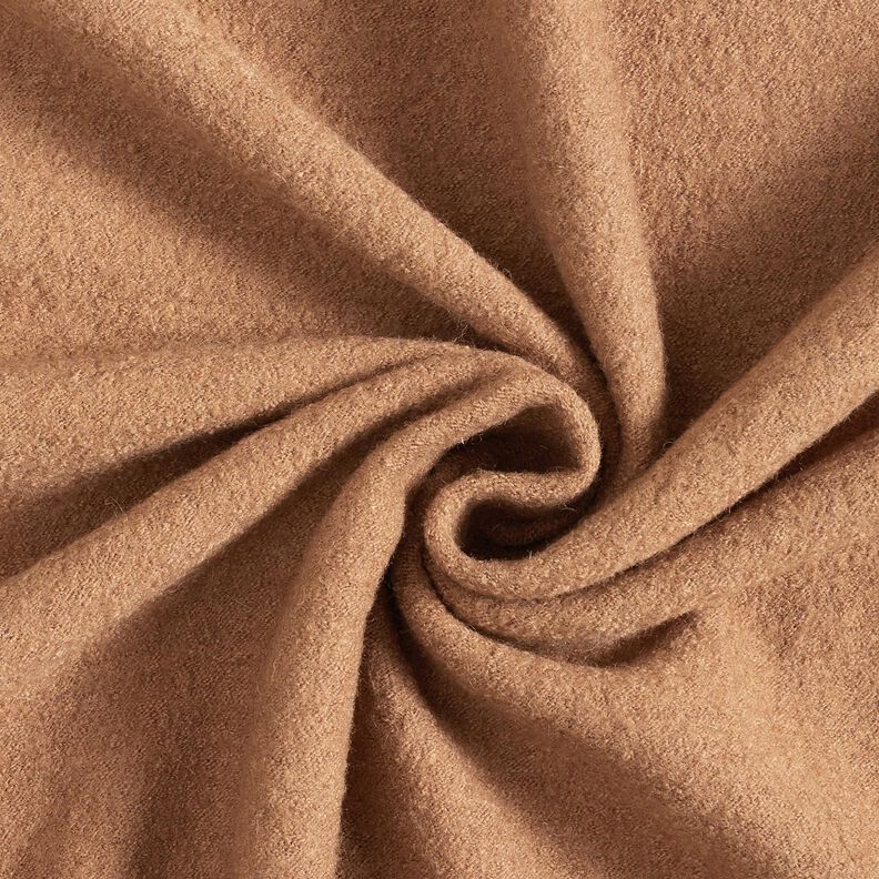 Lightweight viscose and wool blend knitted fabric – mocca,  image number 1