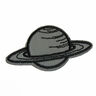 Appliqué reflective planet [ 6,9 x 3,6 cm ] – silver,  thumbnail number 1