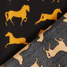 Horses Viscose Crepe – black/mustard,  thumbnail number 4