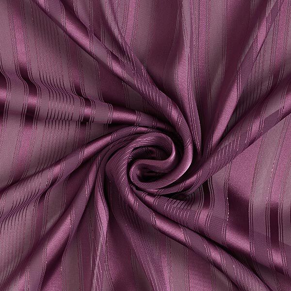 Chiffon with satin stripes & glitter – red lilac,  image number 3