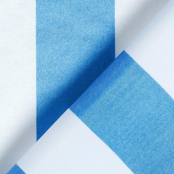 Polyestersatin Duo Blockstreifen – blue/white,  image number 3