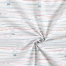Organic Cotton Poplin baby bunny and stripes – white,  thumbnail number 3