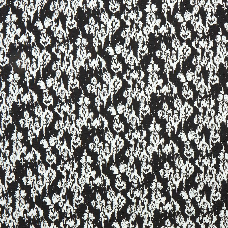 abstract pattern seersucker – black/white,  image number 1