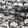 Lace with sequins and scalloped edge – black,  thumbnail number 2