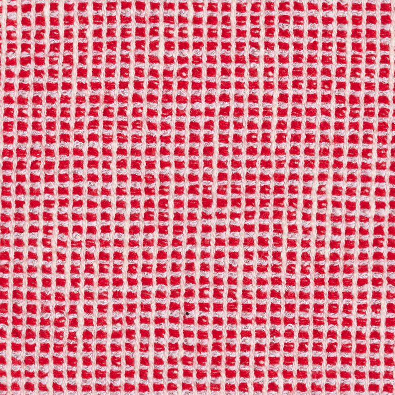 textured bouclé cotton blend – red/white,  image number 1