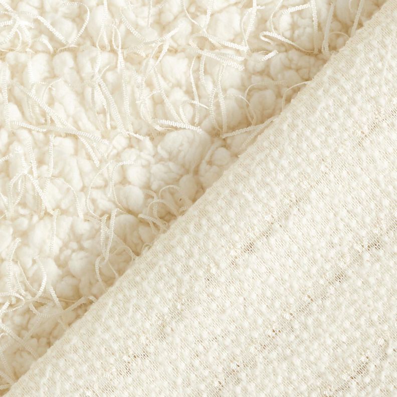 Faux fur effect threads – white,  image number 4