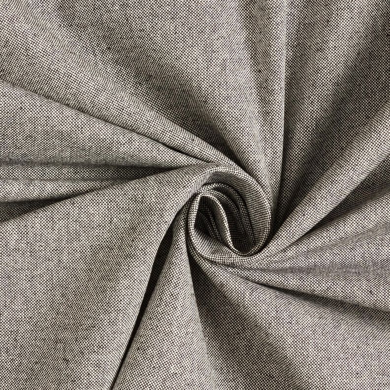 Decor Fabric Half Panama Two-tone – black/natural,  image number 1