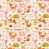 Cotton Cretonne Meadow Foxes – white,  thumbnail number 1