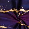 Cotton Jersey Dreamy Marble | Glitzerpüppi  – red lilac/antique gold,  thumbnail number 3