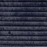 Faux fur wide horizontal stripes – midnight blue,  thumbnail number 1