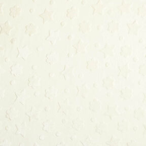 Cosy Fleece Stars and Flowers – offwhite, 