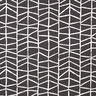 Decor Fabric Half Panama Abstract Lines – ivory/black,  thumbnail number 1