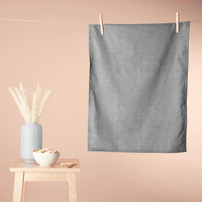 Towelling Fabric Stretch Plain – grey,  image number 8