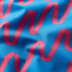 Cotton Poplin Making Waves | Nerida Hansen – blue | Remnant 100cm, 