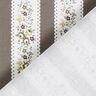 Floral Stripes Cotton Poplin – white/khaki,  thumbnail number 4