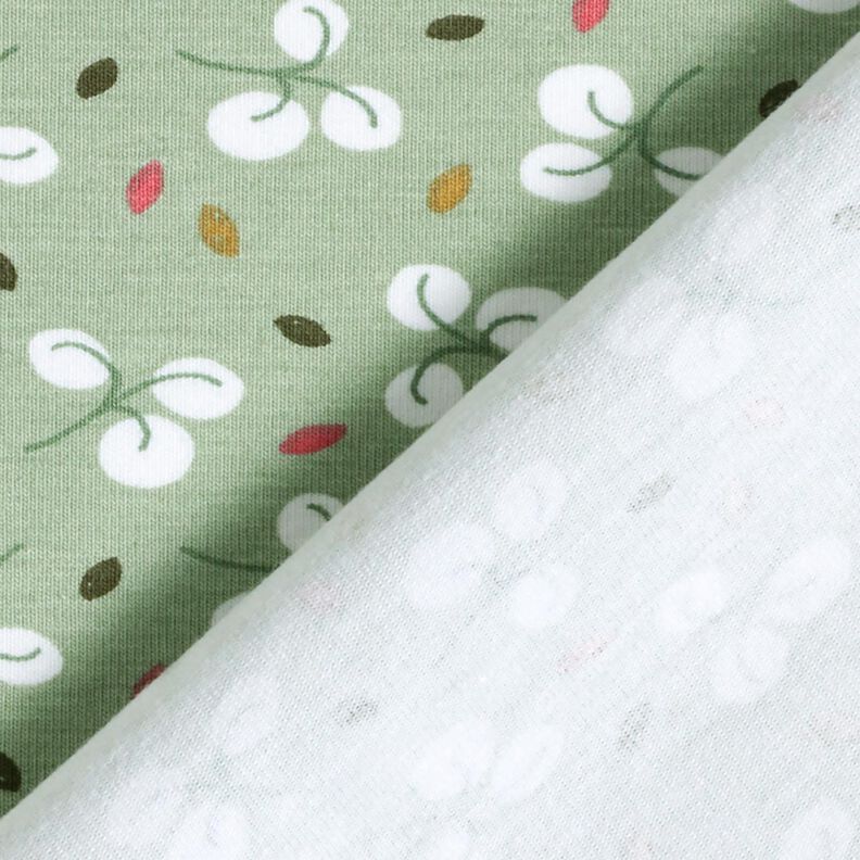 Cotton Jersey branches and dots – reed,  image number 4