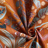 Decor Fabric Half Panama Paisley Leaves – caramel,  thumbnail number 3