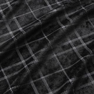 Checked Nicky Velour – black, 