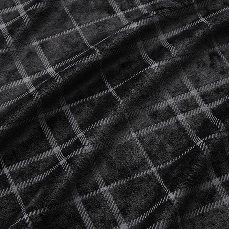 Checked Nicky Velour – black,  image number 2