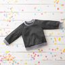 Light Cotton Sweatshirt Fabric Mottled – anthracite,  thumbnail number 7