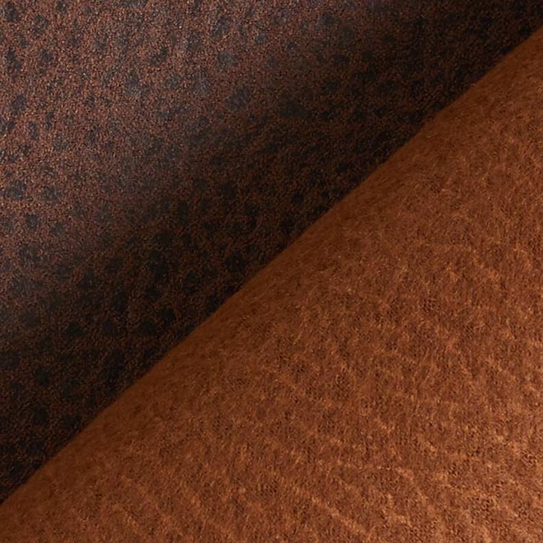 Upholstery Fabric Imitation Leather – dark brown,  image number 3