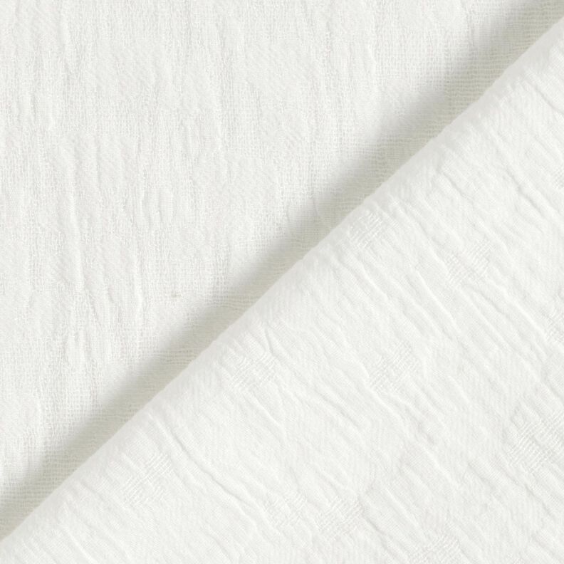Double Gauze/Muslin Jacquard flowers – offwhite,  image number 1