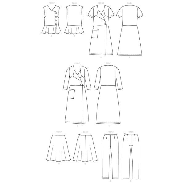 Top, Dress, Skirt, Trousers, Butterick 6670 | 40-48,  image number 11