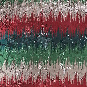 Sequin fabric gradient – black/fir green, 